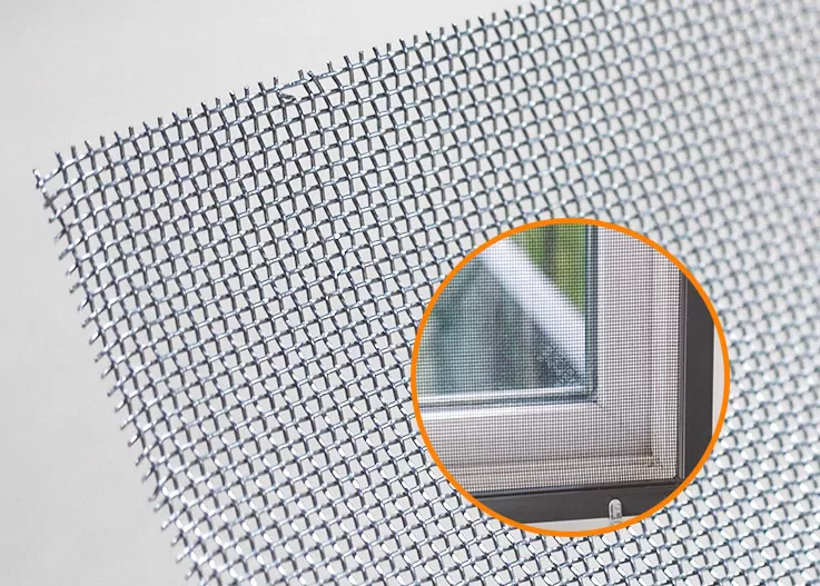 Mosquitera de acero inoxidable para ventana
