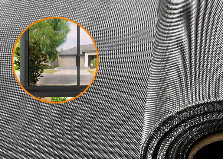 Mosquitera de acero inoxidable para ventana