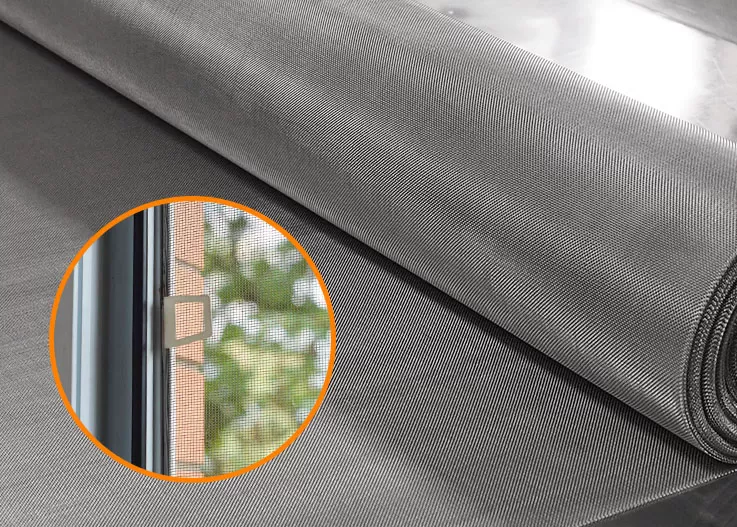 Mosquitera de acero inoxidable para ventana